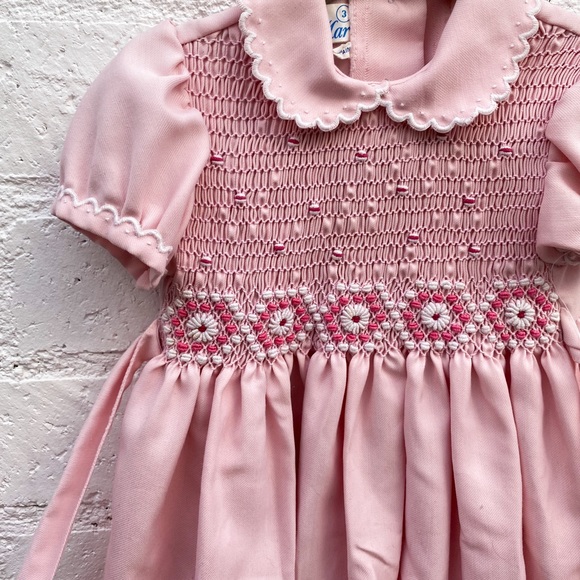 Vintage Girls 3T Pink Dress - Picture 3 of 3
